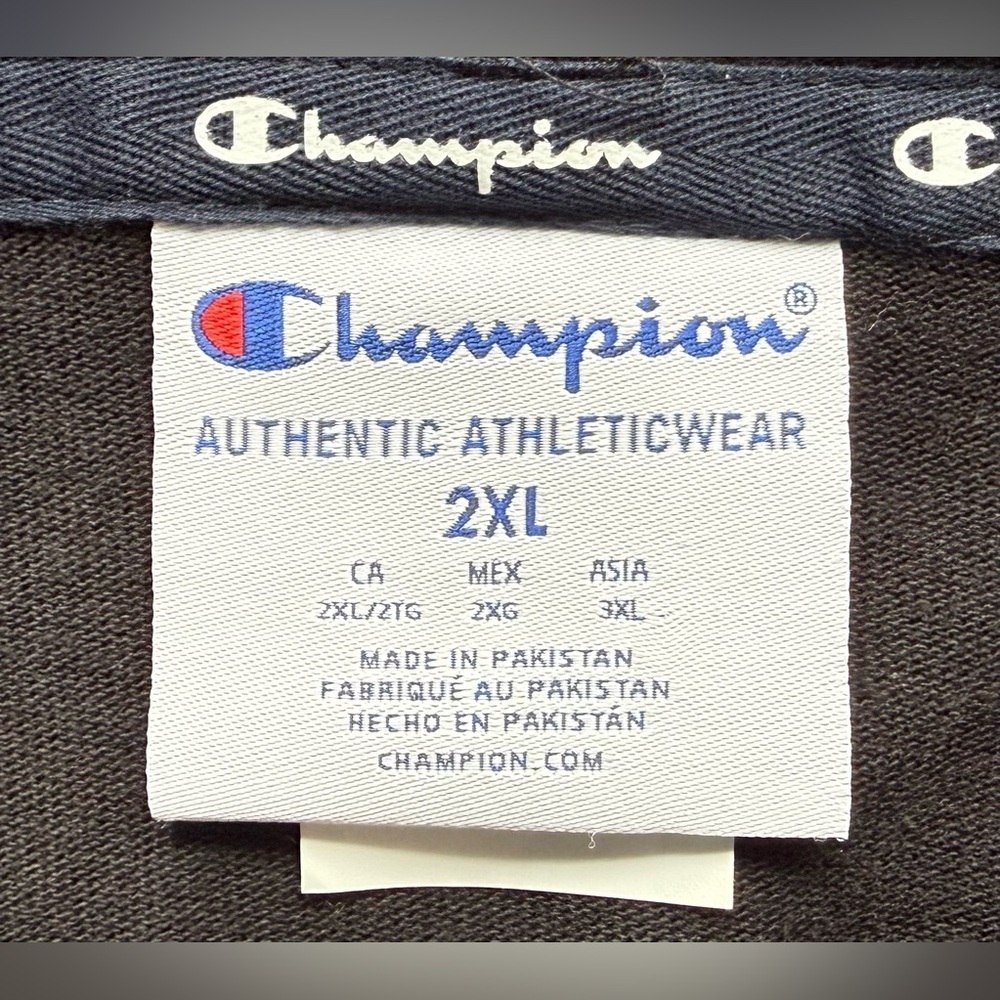 🏆 Champion Authentic Lightweight Hoodie – Black – Men’s 2XL EUC - Picture 2 of 13